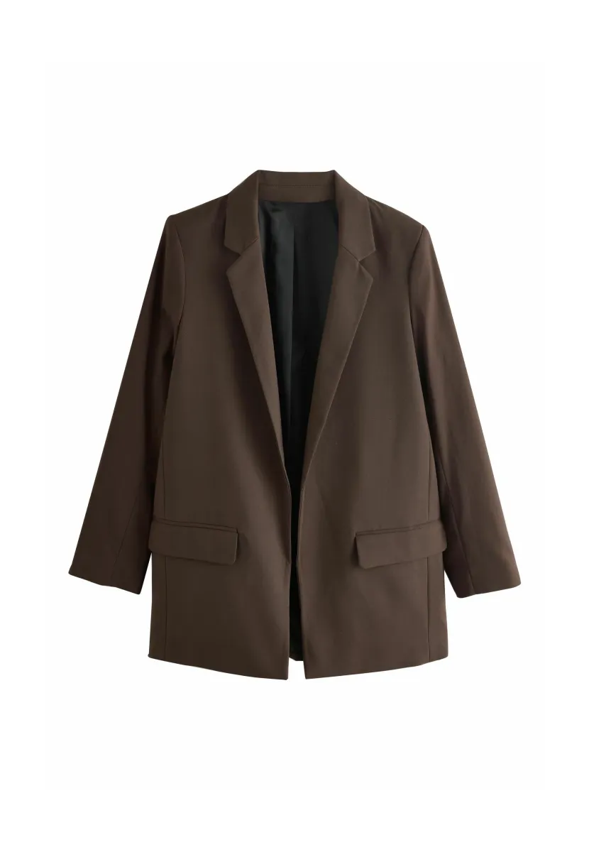 PETITE FIT - Blazer - chocolate brown