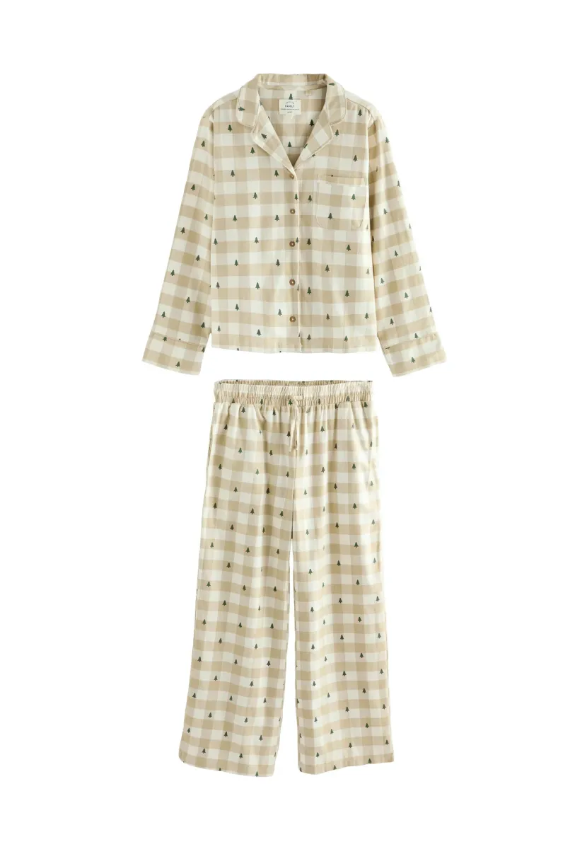 PETITE FIT - MATCHING FAMILY CHRISTMAS TREE CHECK SET - Nachtwäsche Set - neutral