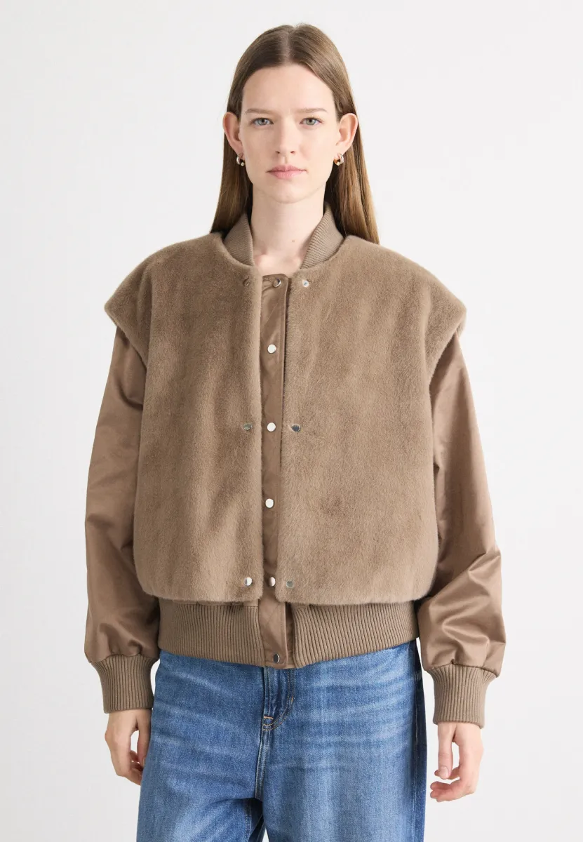 PETTICA - Bomberjacke - open brown
