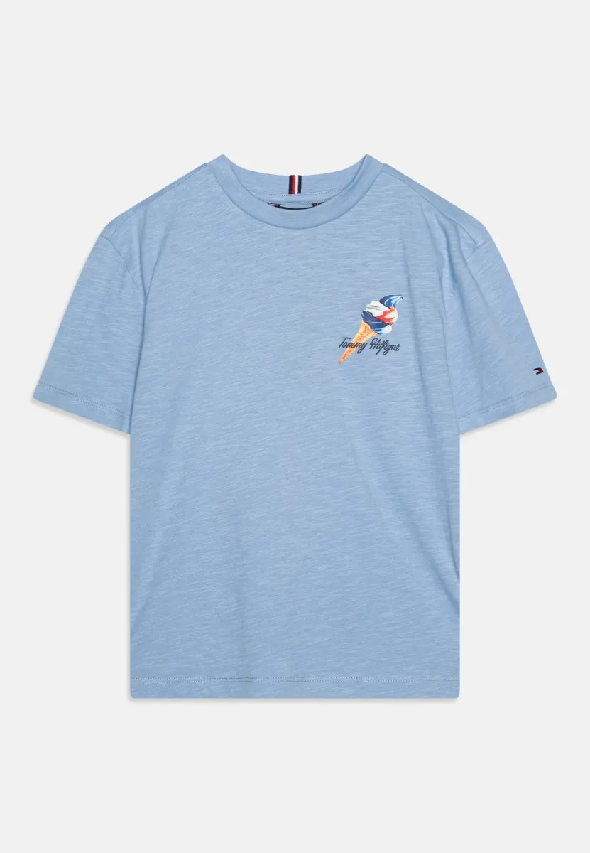 PHOTO PRINT SLUB UNISEX - T-Shirt print - cloudy blue