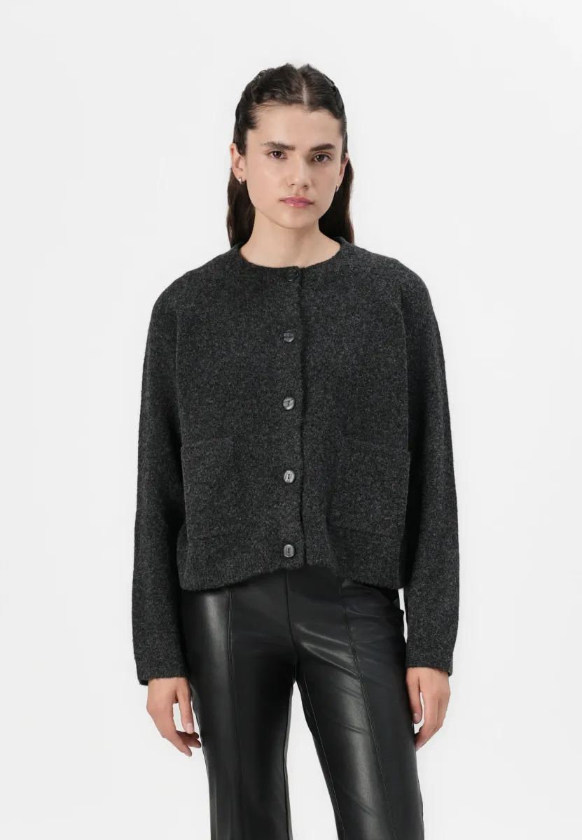 PIEMONTE - Strickjacke - dark grey