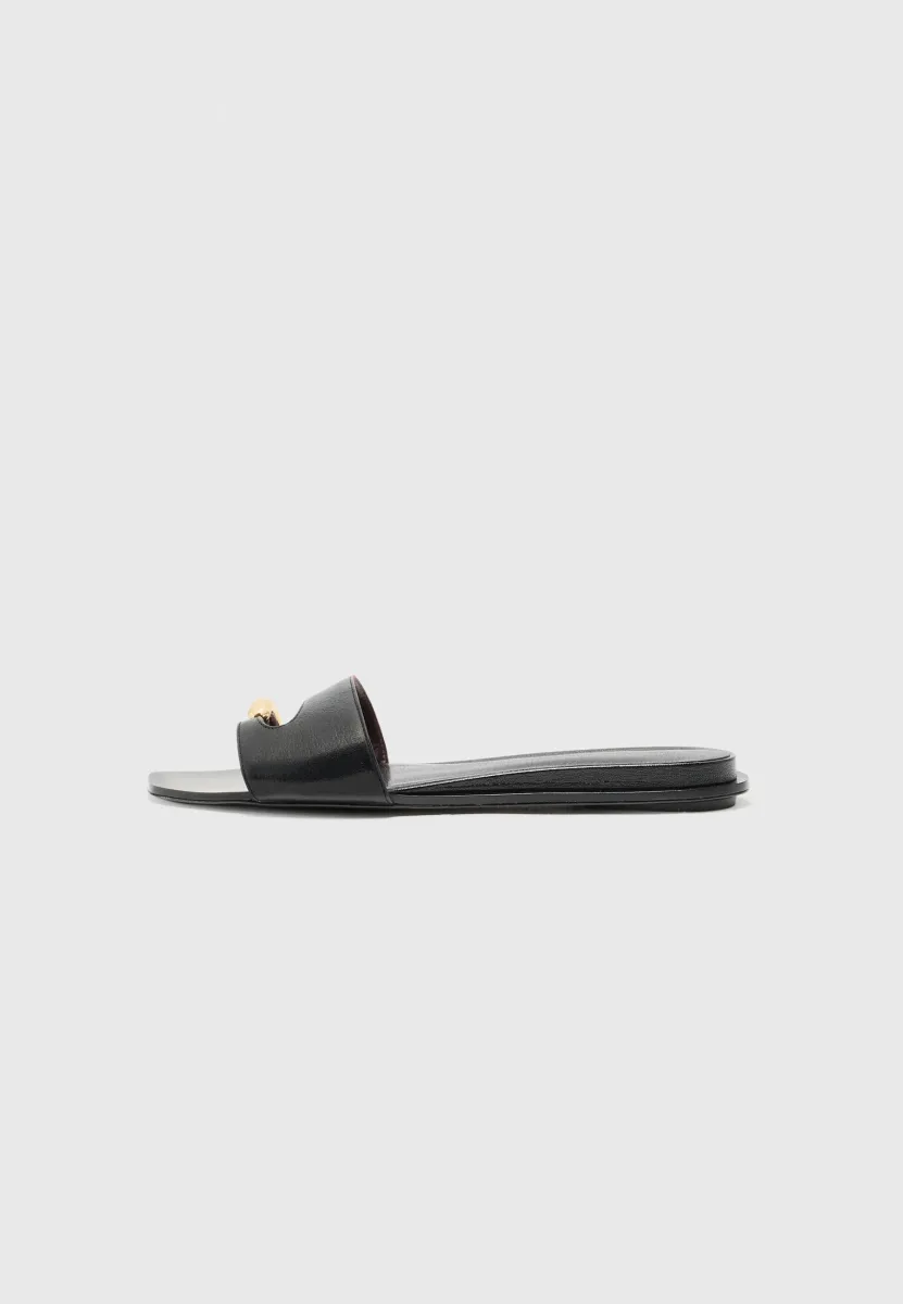 PIERCED - Hausschuh - perfect black/silver-coloured