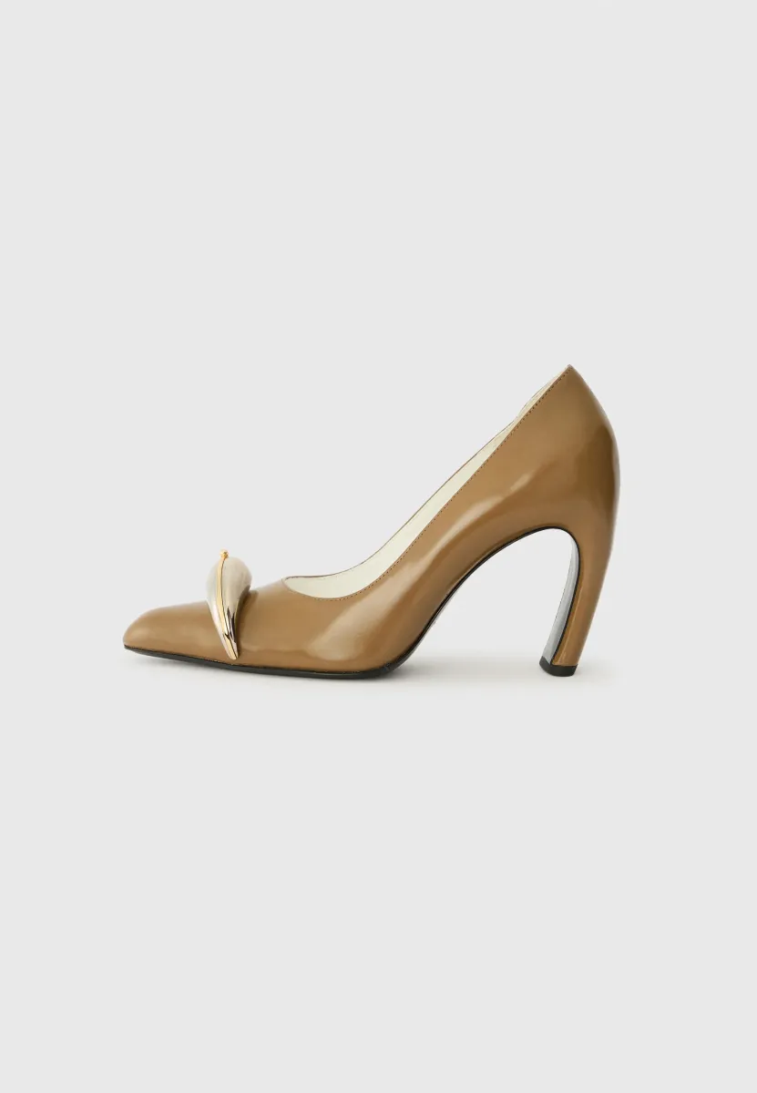 PIERCED - High Heel Pumps - soft acorn/silver-coloured
