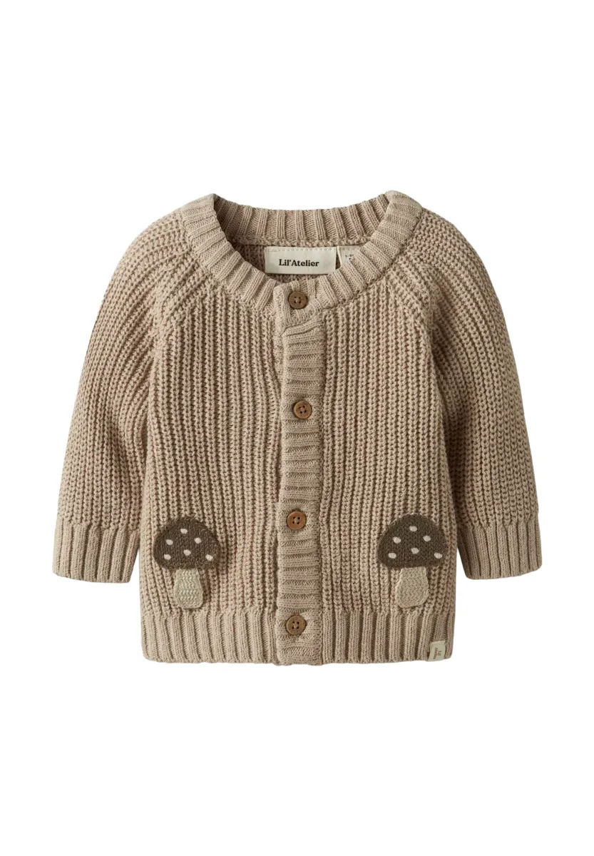 PILZ - Strickjacke - oxford tan