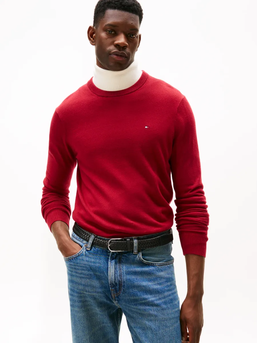 PIMA ORG CTN CASHMERE CREW NECK - Strickpullover - regatta red