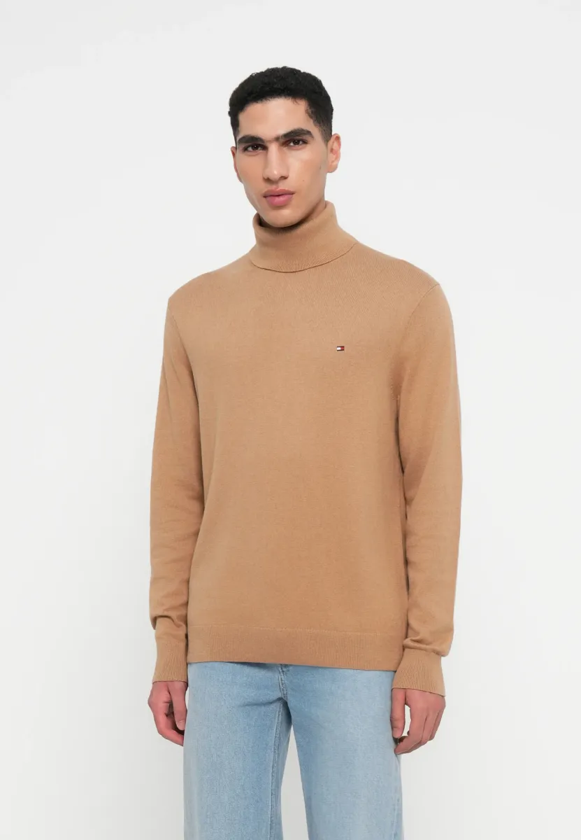 PIMA ORG CTN CASHMERE ROLL NECK - Strickpullover - timeless camel