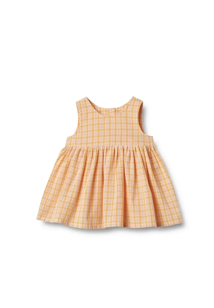 PINAFORE WRINKLES SIENNA - Freizeitkleid - yellow check