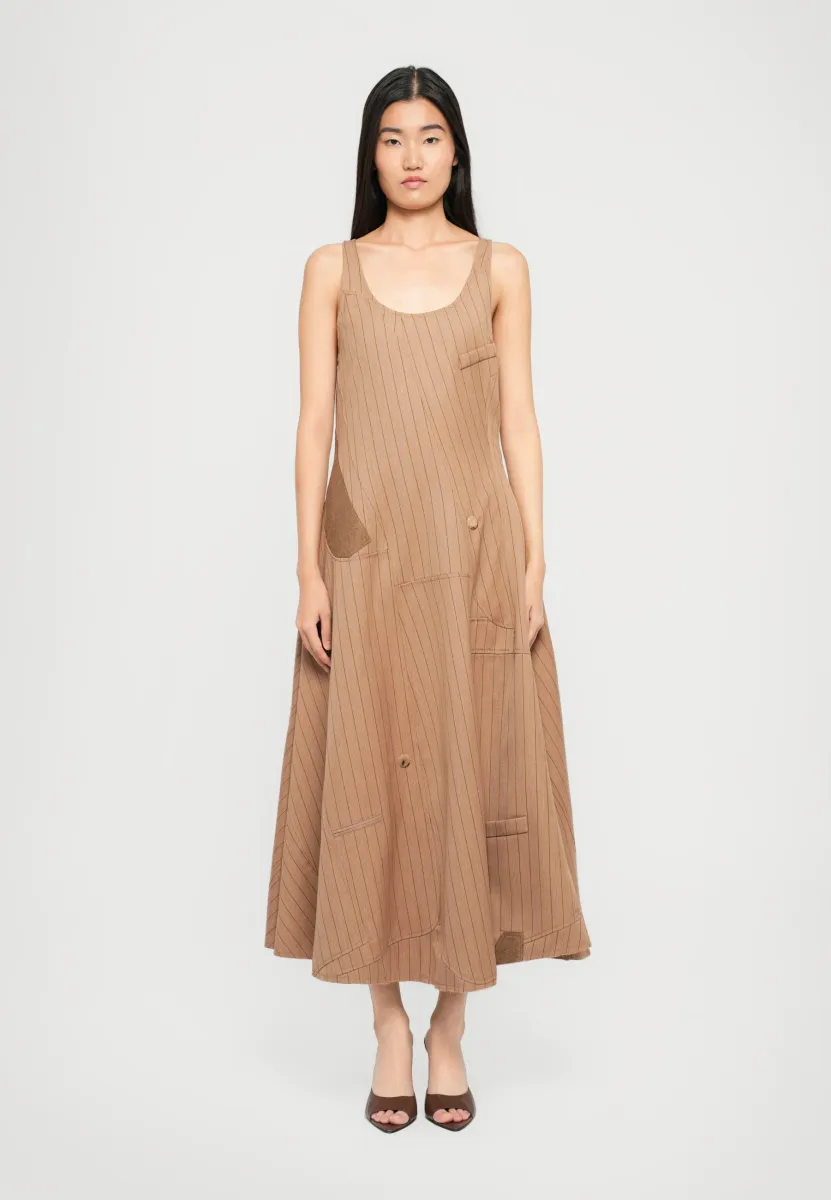 PINSTRIPE DRESS - Freizeitkleid - multi beige