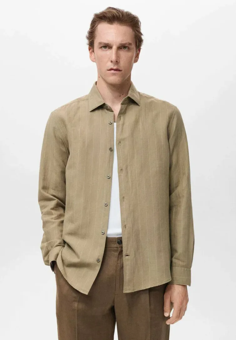 PINSTRIPE - Hemd - khaki