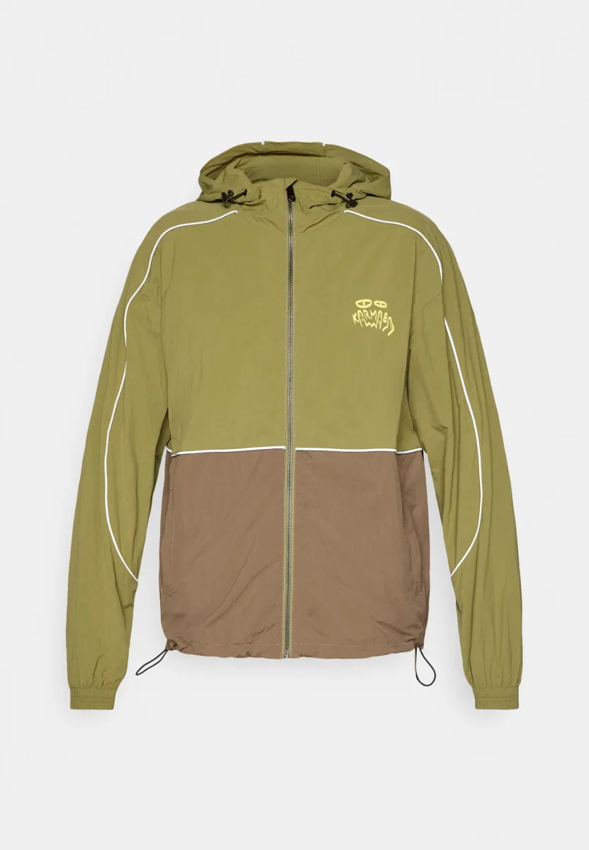 PIPING - Windbreaker - olive/brown