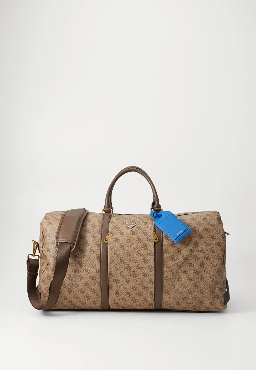 PISA DOUBLE ZIP - Weekender - beige/brown/blue