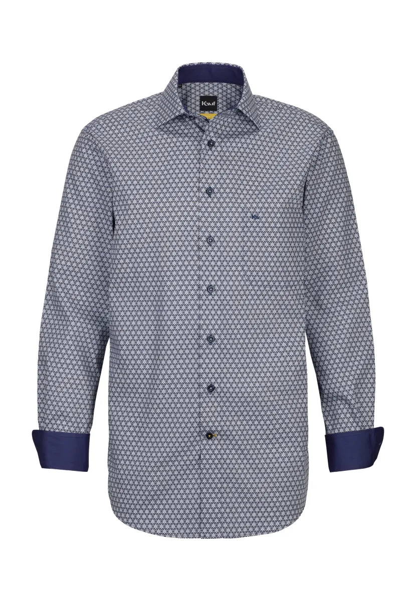 PISA NEW KENT LANGARM REGULAR FIT - Hemd - blue