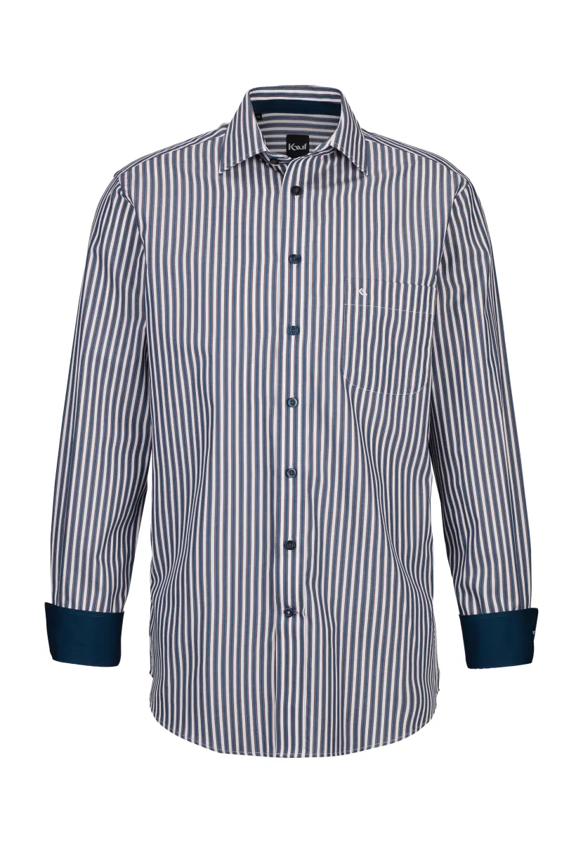 PISA NEW KENT LANGARM REGULAR FIT - Hemd - blue
