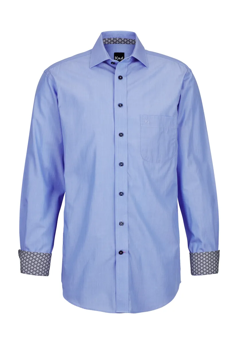 PISA NEW KENT LANGARM REGULAR FIT - Hemd - blue