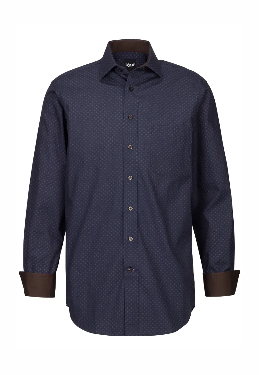 PISA NEW KENT REGULAR FIT - Hemd - blue brown