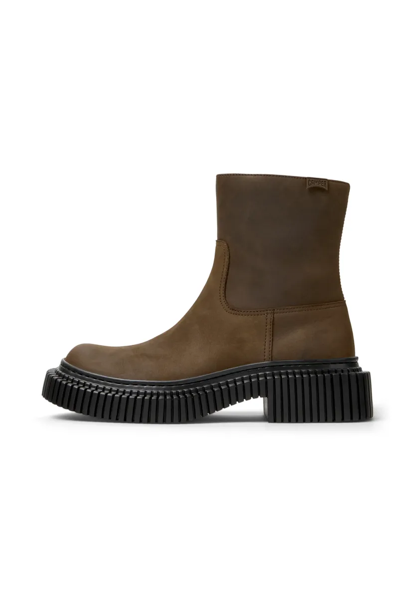 PIX BERLIN - Plateaustiefelette - mittelbraun