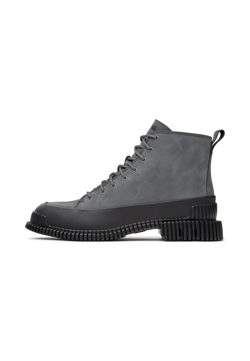 PIX - Schnürstiefelette - grau/schwarz