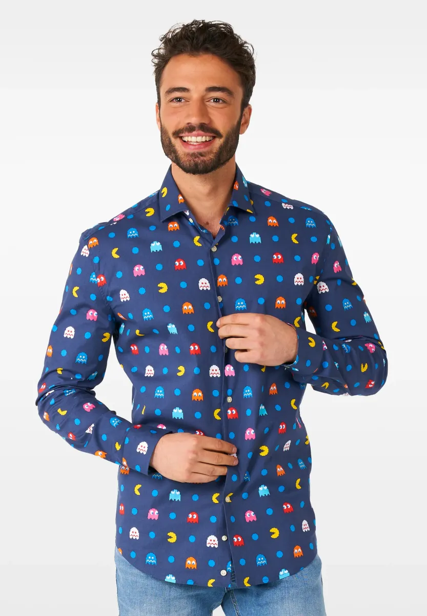 PIXEL PAC MAN™ - Hemd - navy