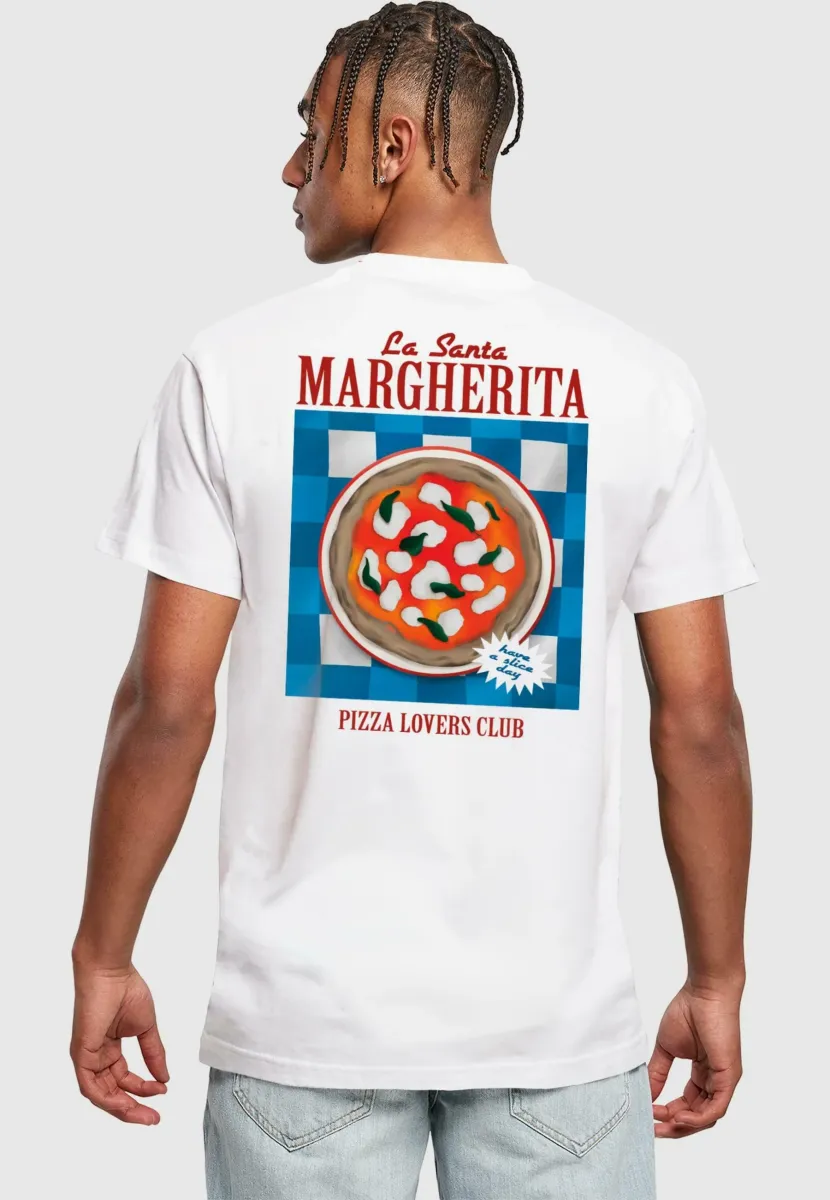 PIZZA LOVERS CLUB TEE - T-Shirt print - white