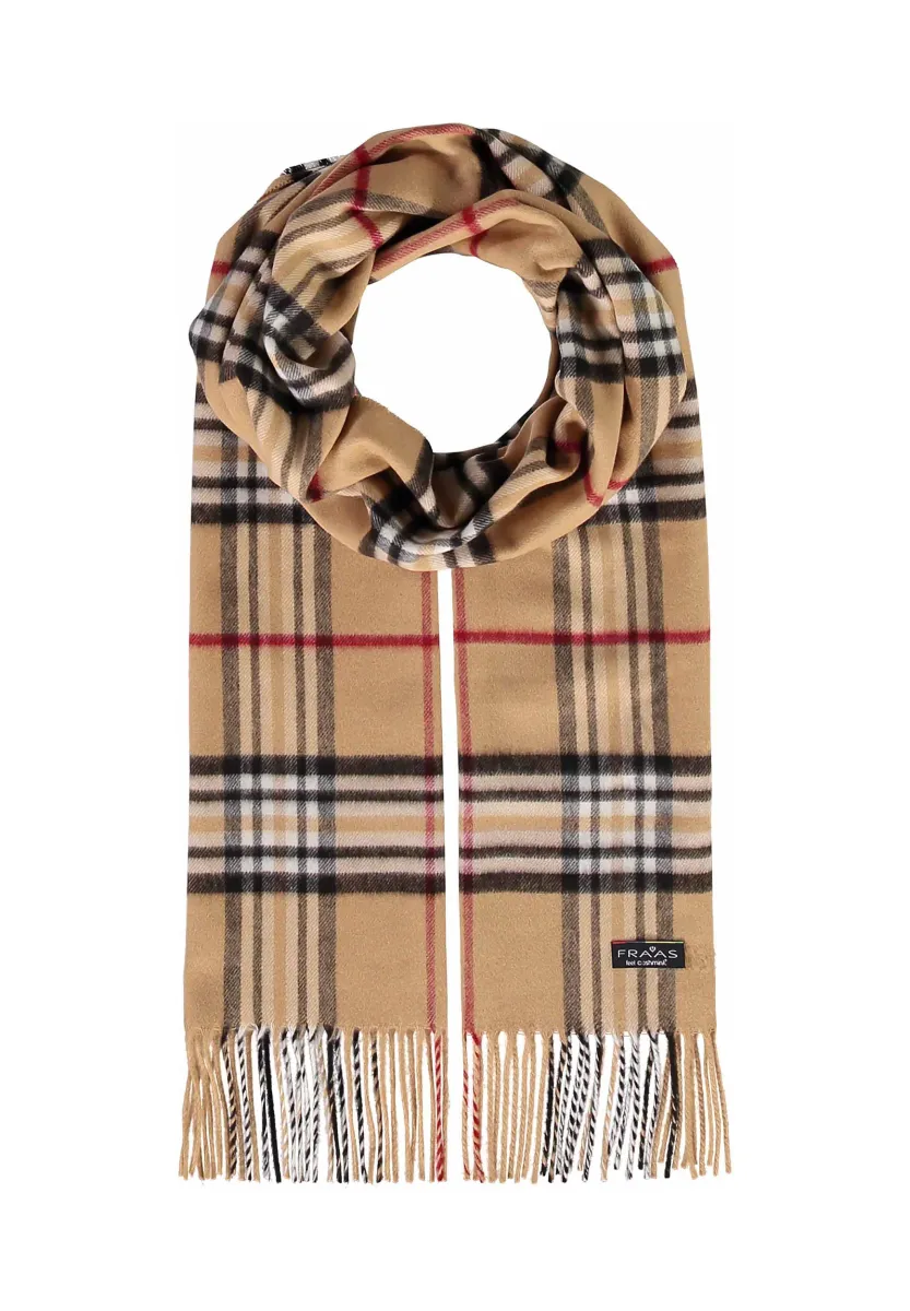 PLAID KARO CASHMINK - Schal - camel