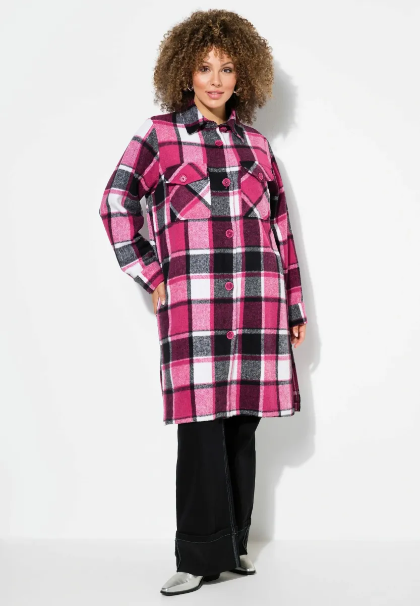 PLAID LONG SLEEVE - Leichte Jacke - ruby