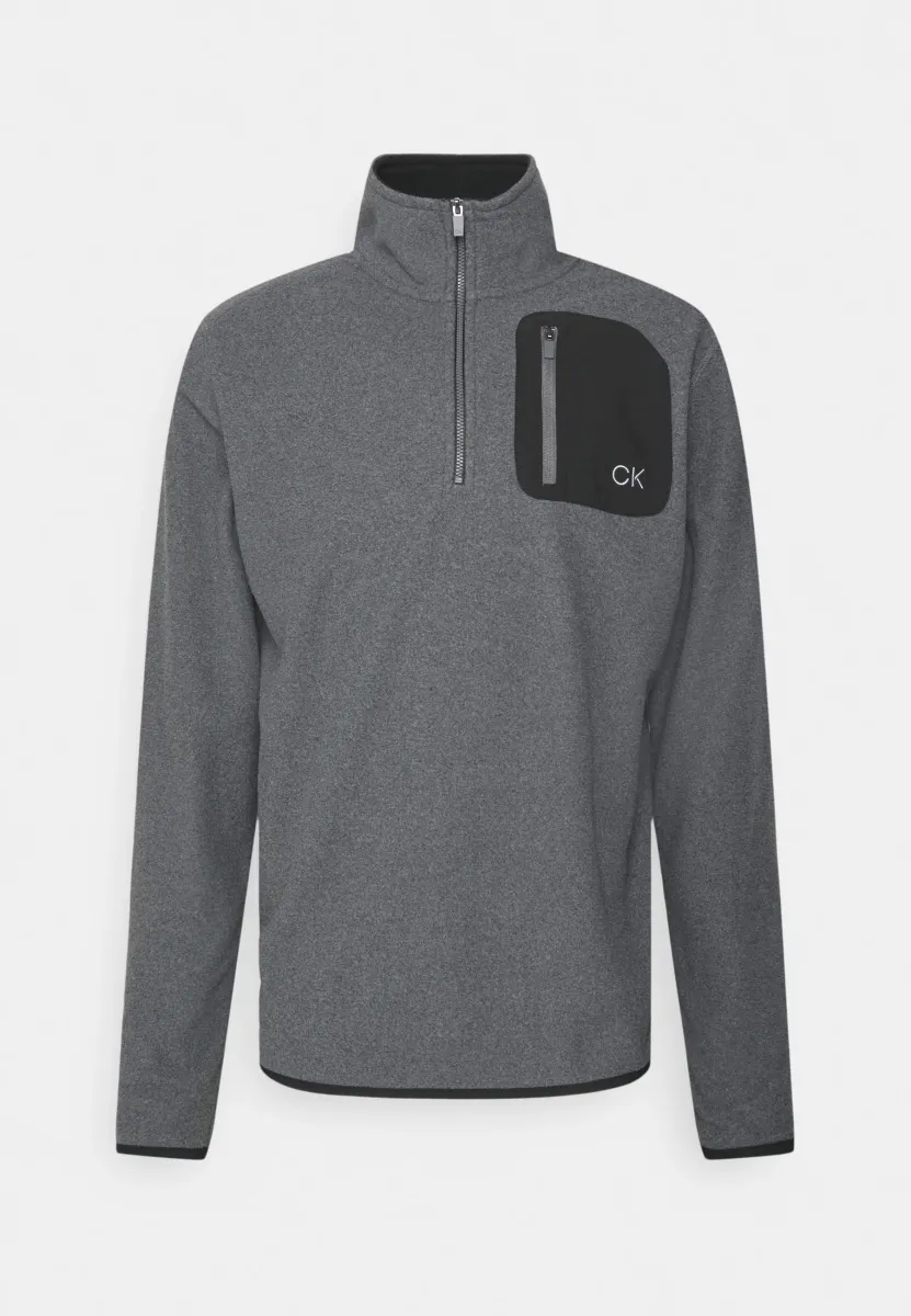 PLANET HALF ZIP - Fleecepullover - charcoal marl