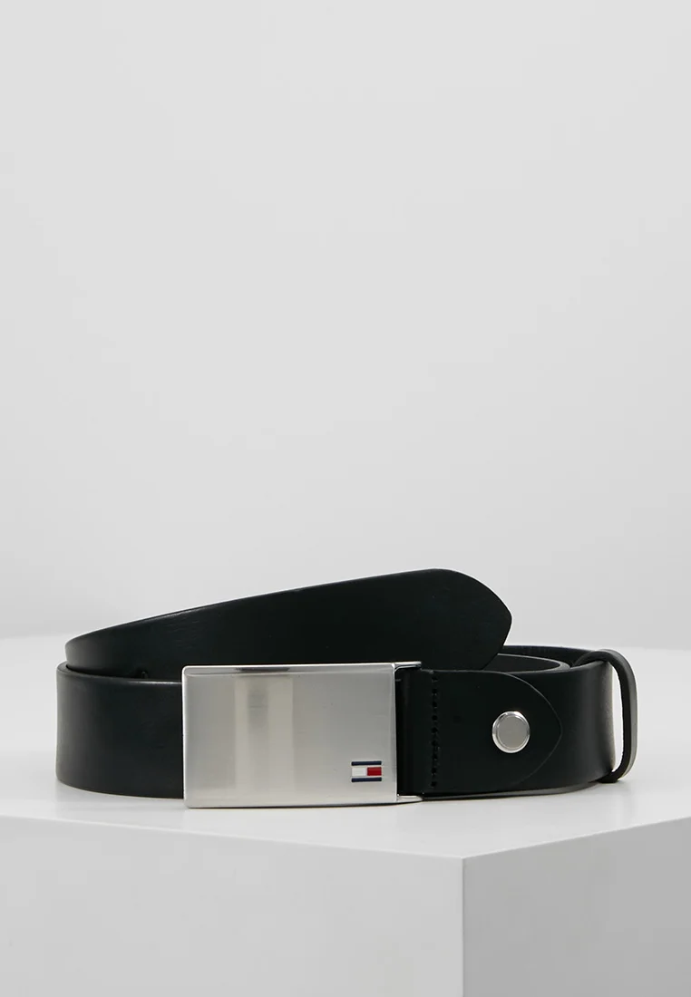 PLAQUE BELT - Gürtel business - black
