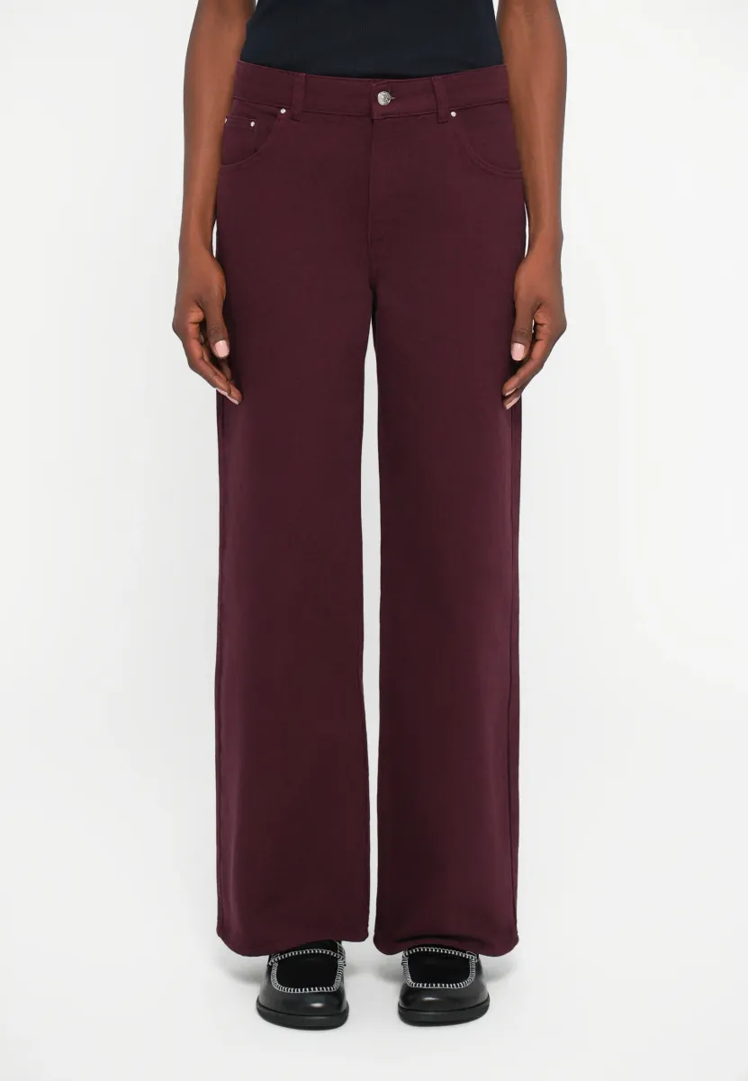 PLATANE - Wide Leg - lie de vin