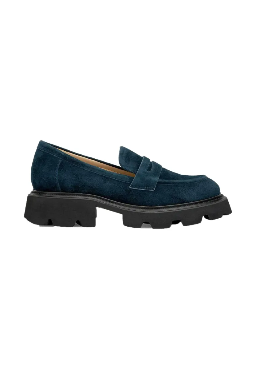 Plateaupumps - azul marino