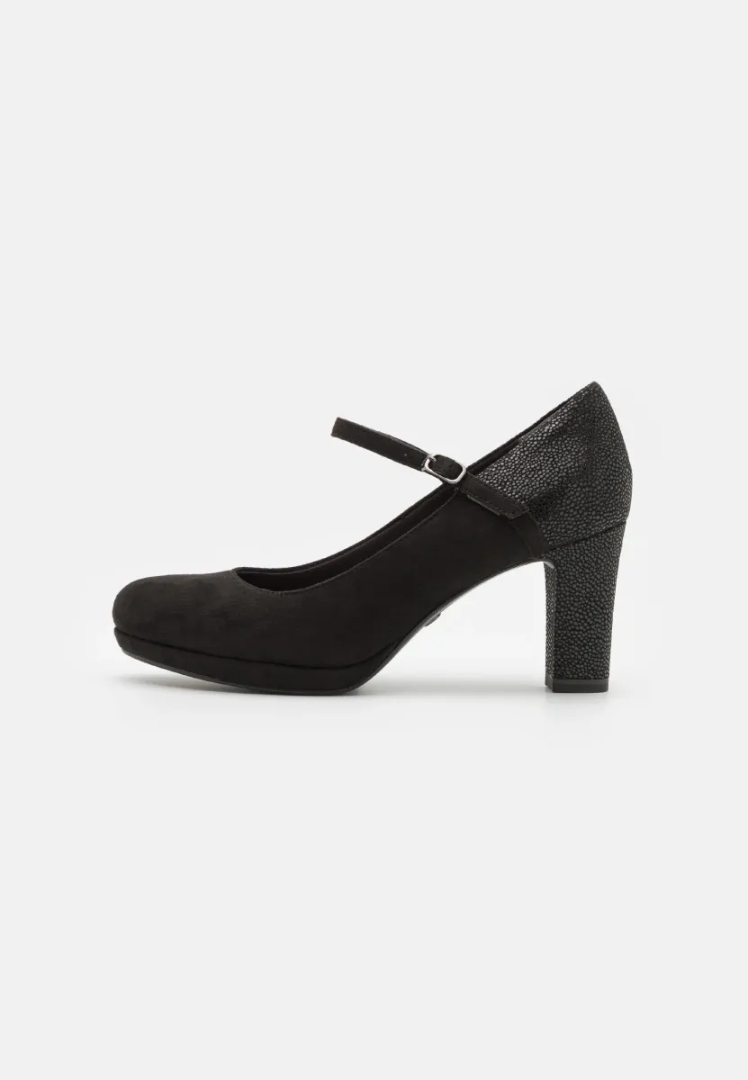 Plateaupumps - black comb