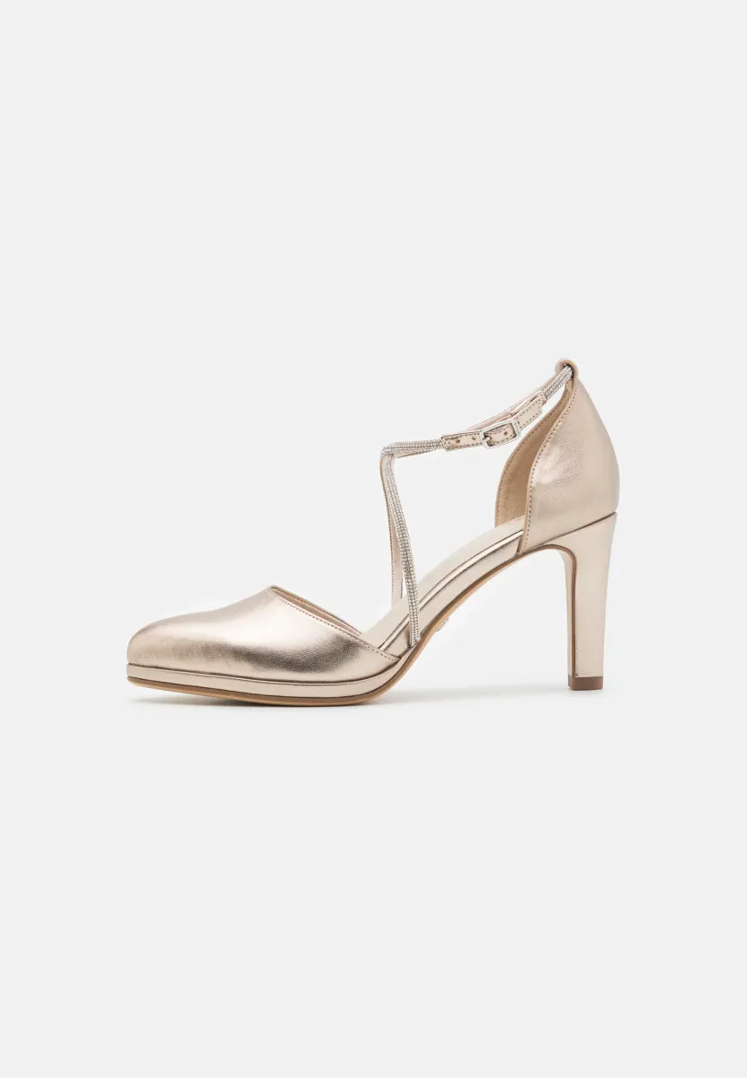 Plateaupumps - light gold