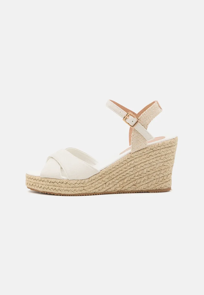 Plateausandalette - beige
