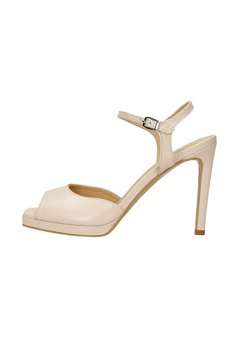 Plateausandalette - beige