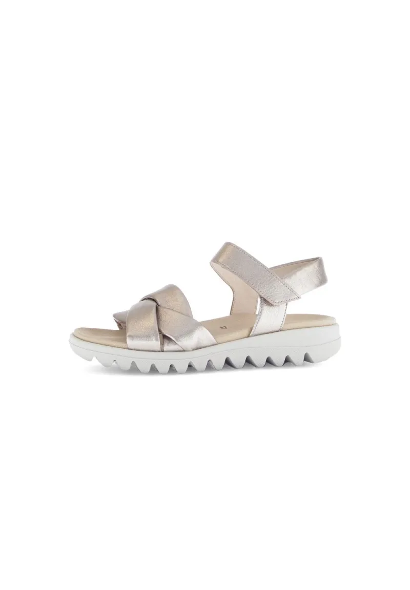 Plateausandalette - beige