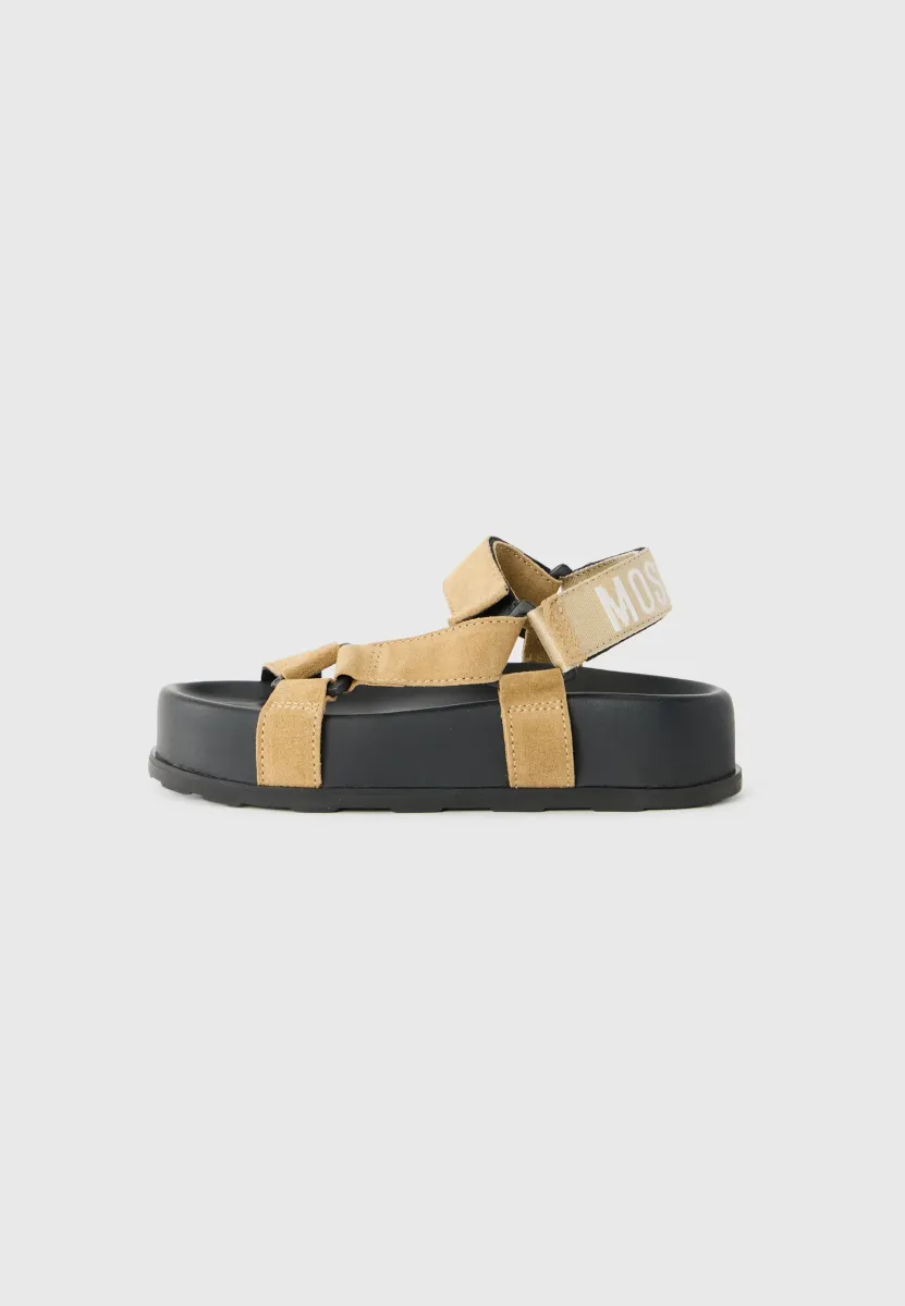 Plateausandalette - beige
