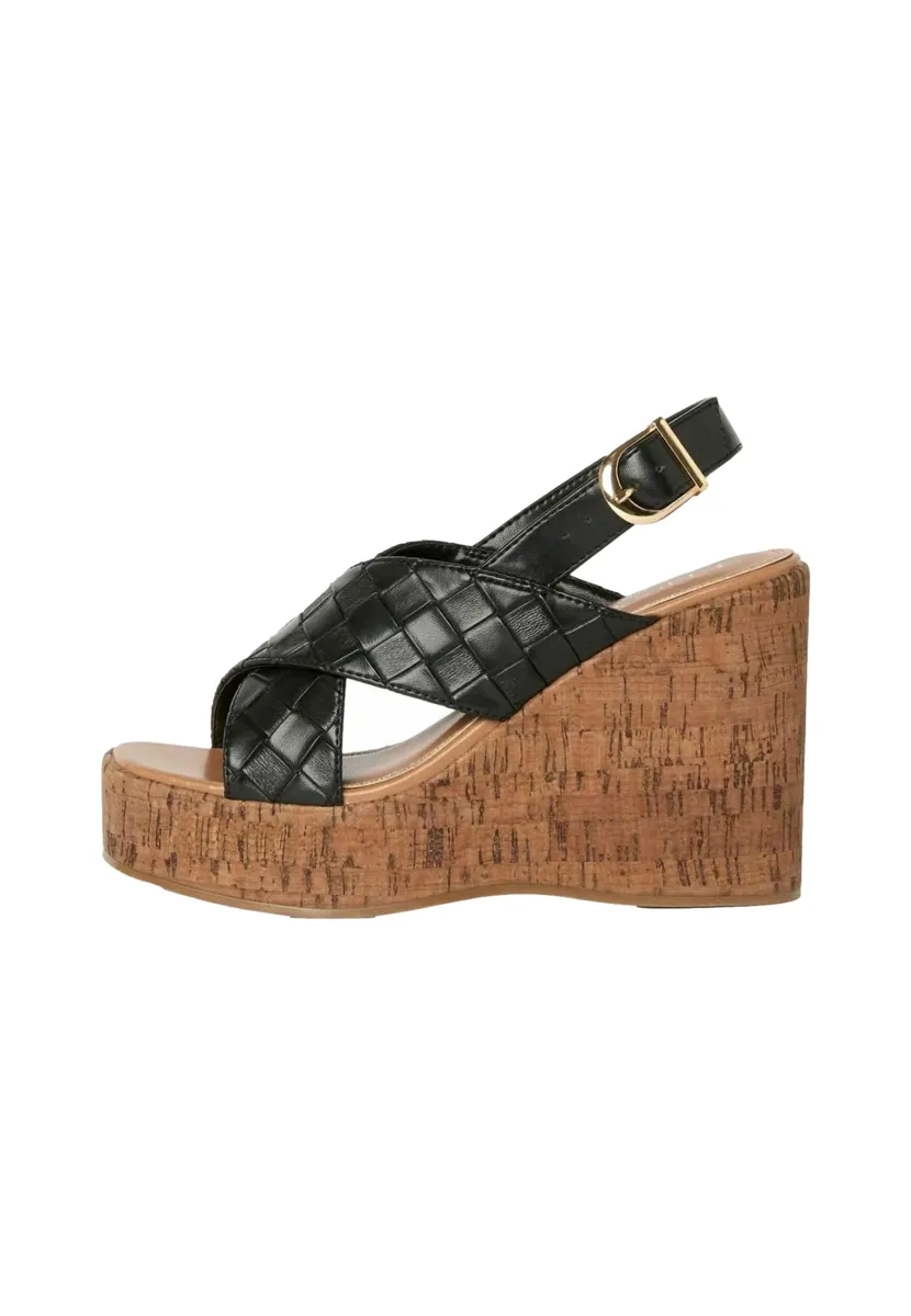 Plateausandalette - black
