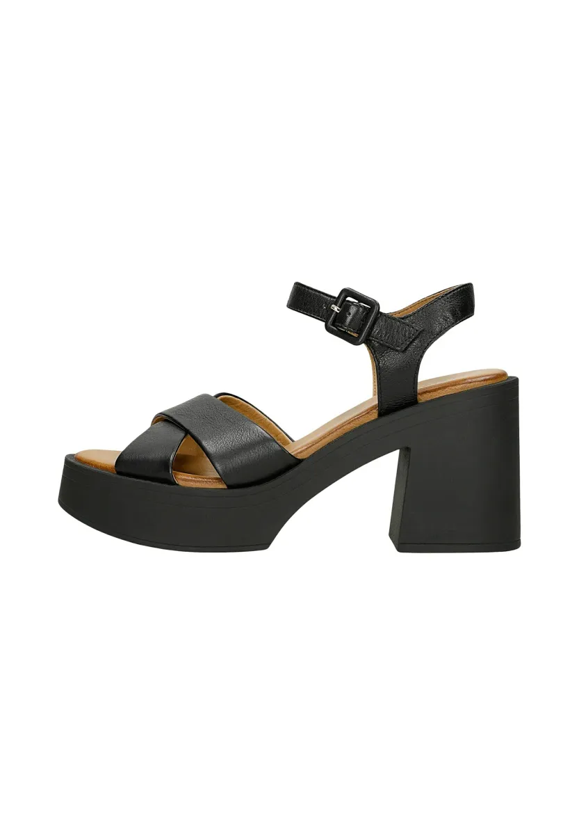 Plateausandalette - black