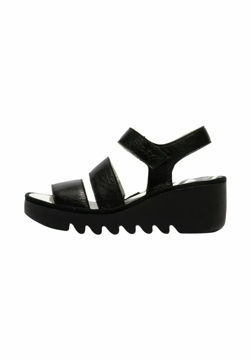 Plateausandalette - black