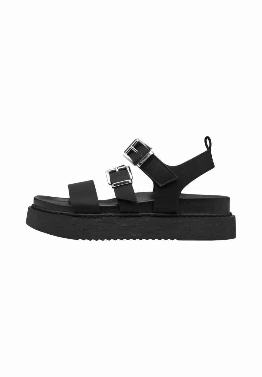 Plateausandalette - black