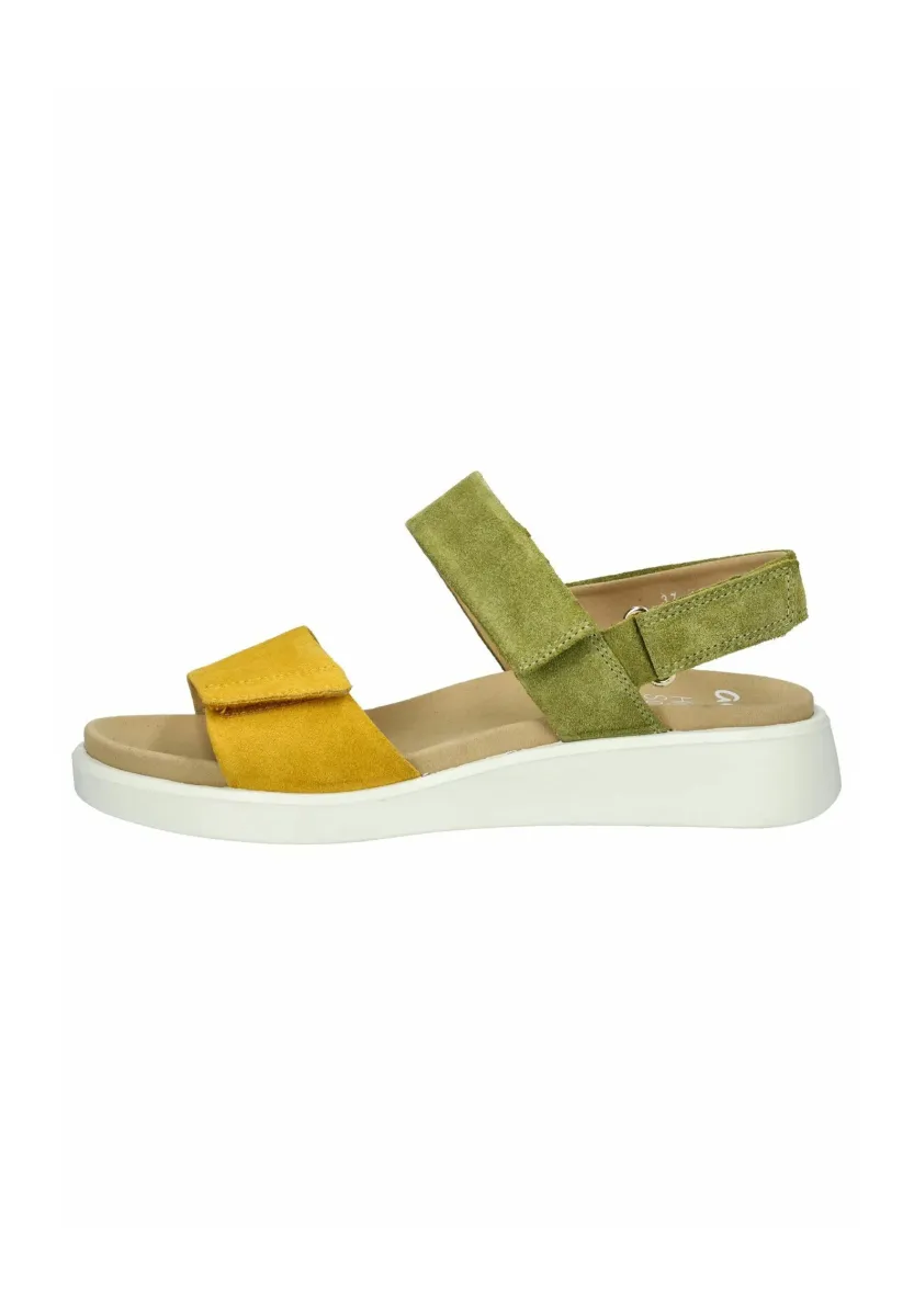 Plateausandalette - corn kiwi