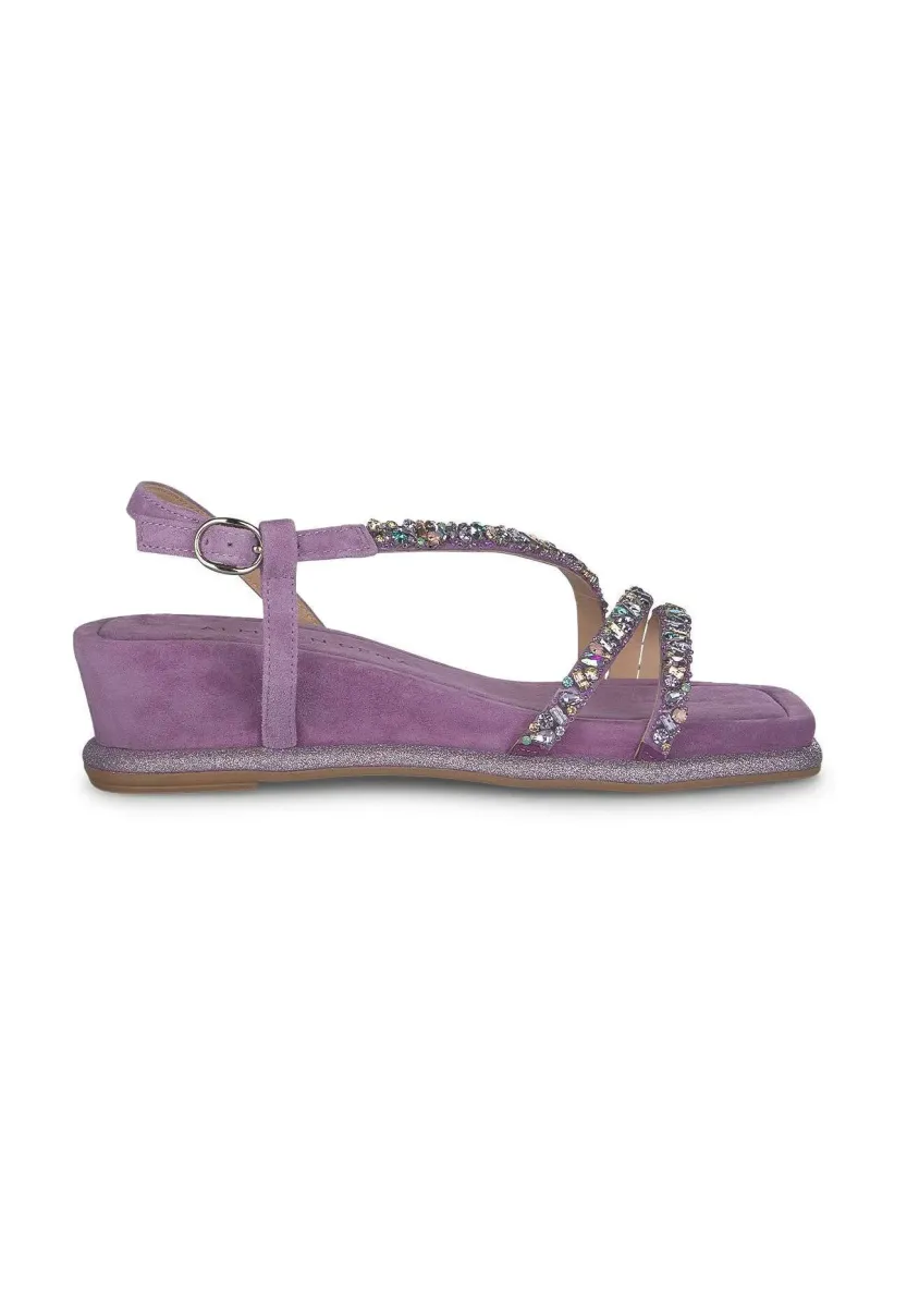 Plateausandalette - morado