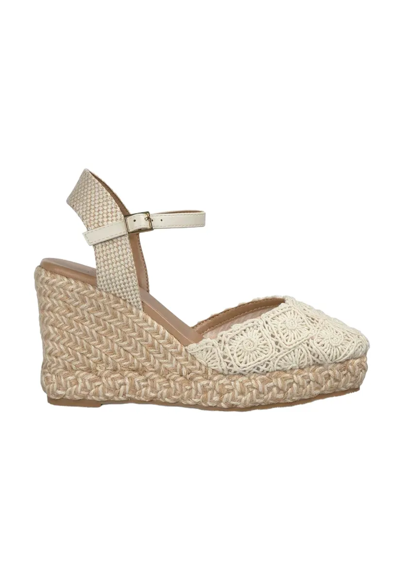 Plateausandalette - piedra
