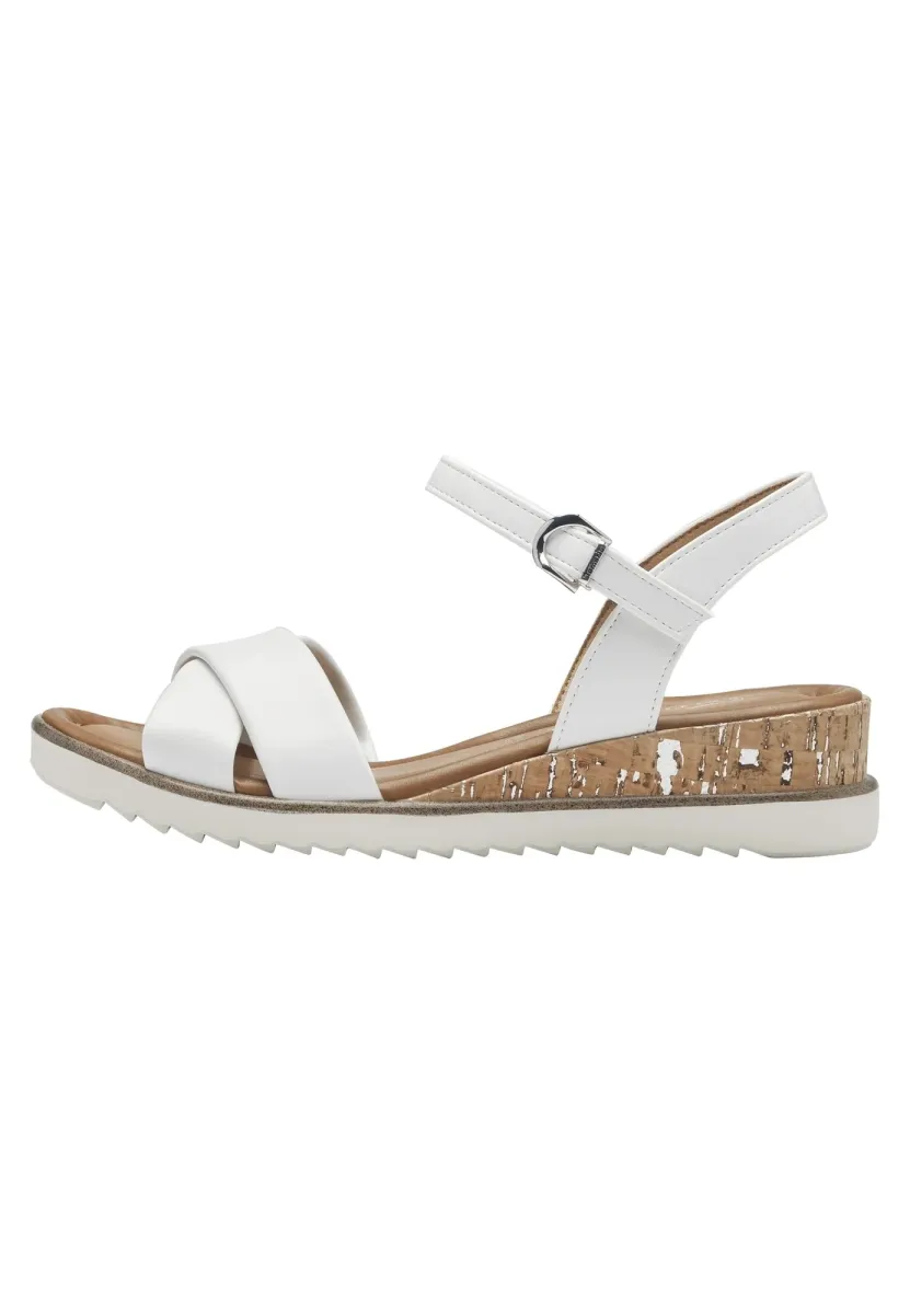 Plateausandalette - white