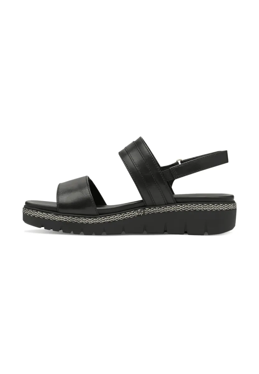 Plateausandalette - zwart