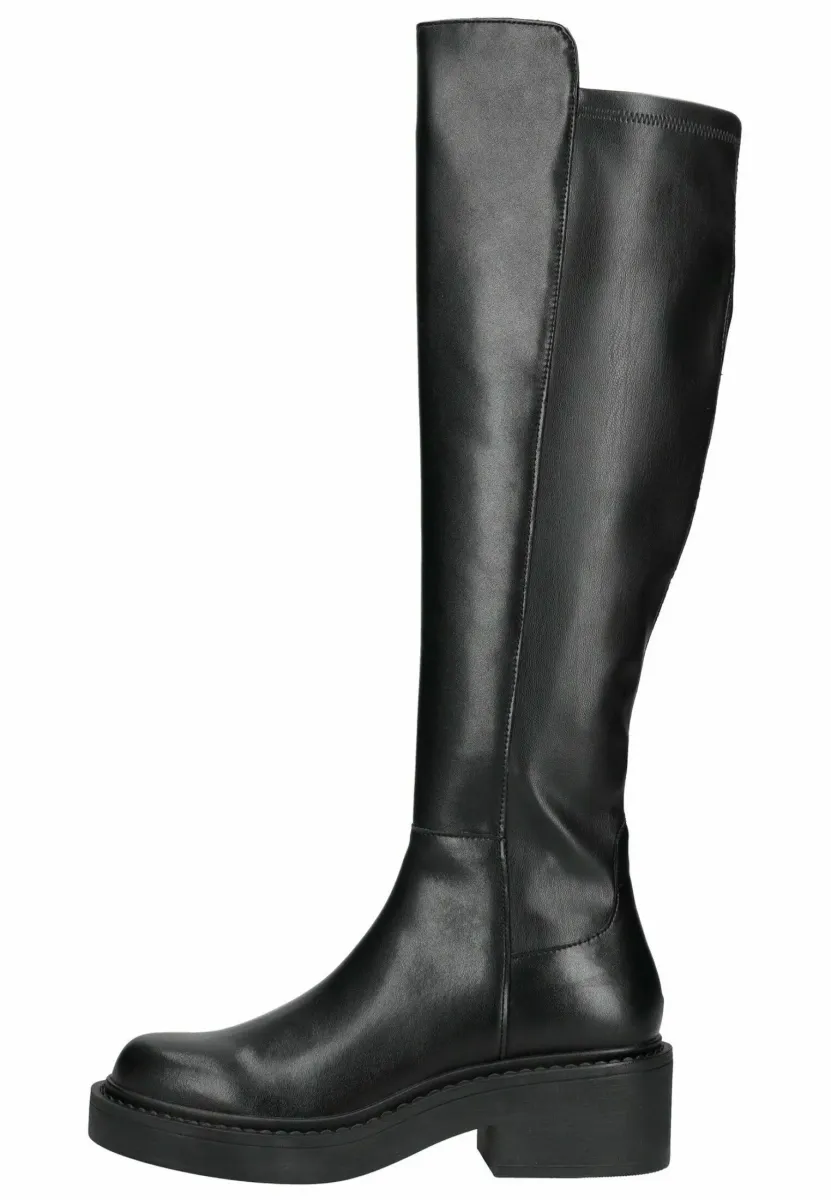 Plateaustiefel - black action leather