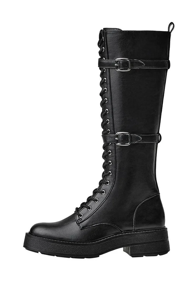 Plateaustiefel - black