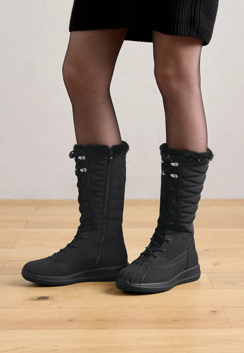 Plateaustiefel - black
