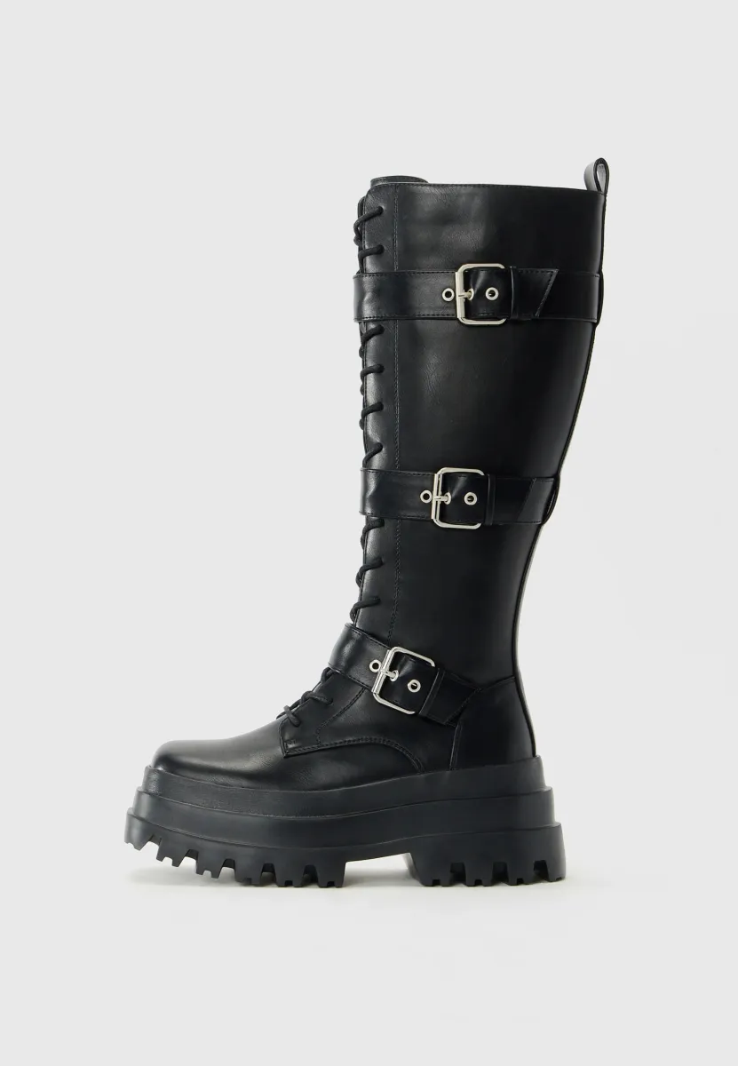 Plateaustiefel - black