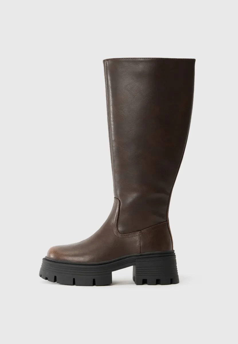 Plateaustiefel - brushed brown