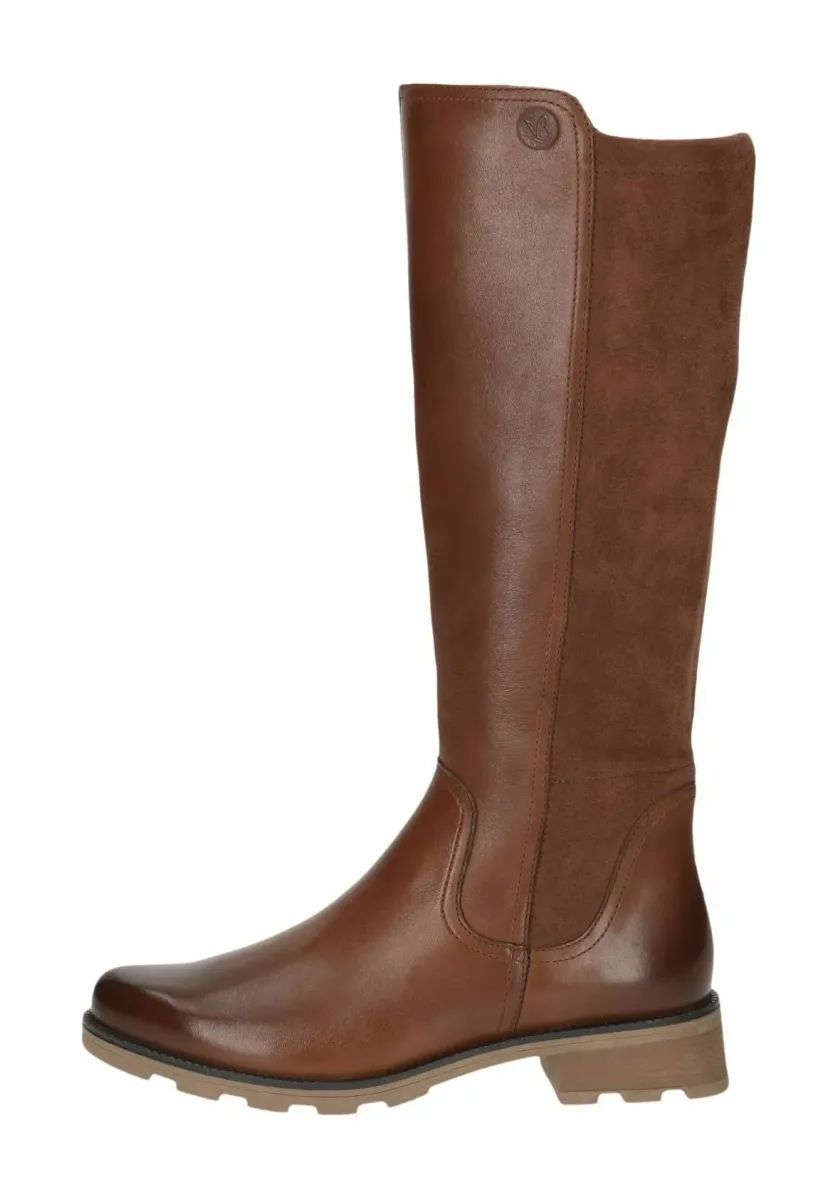 Plateaustiefel - cognac comb